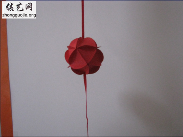 手工制作彩球纸艺彩球灯笼制作方法╭纸的折法