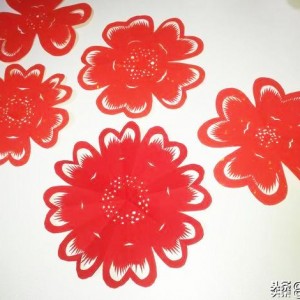 窗花的剪法步骤图,最简单儿童窗花剪法教程,剪纸图案