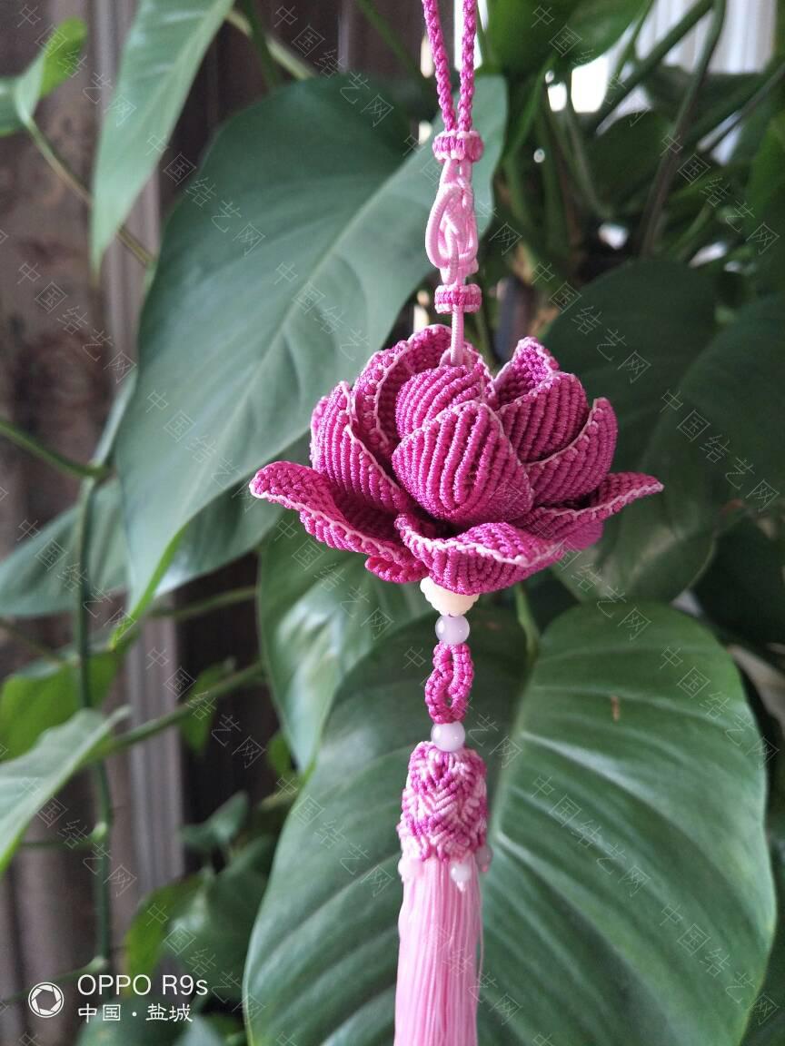 编了个莲花车挂-编法图解-作品展示-中国结论坛