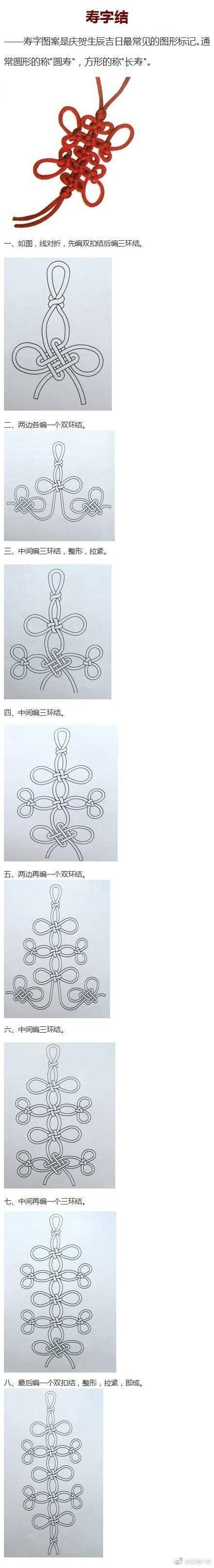 手把手教你9种中国结中的基本结式