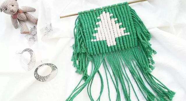 结绳编织手工：学会卷结，各种北欧风小挂毯就可以轻松get