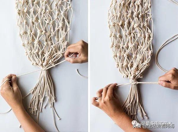 用绳子就能编各种各样的包，学会绕结编法，什么包都能编，附教程