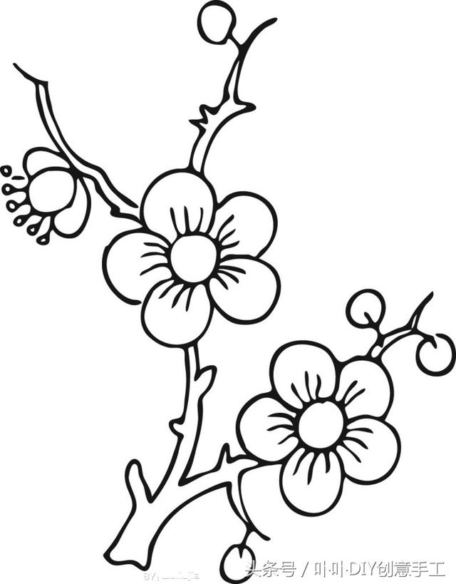 分享一些绣花线刺绣的花样线稿图给大家