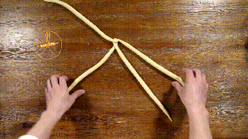 四股辫子面包立体编法二你试过吗