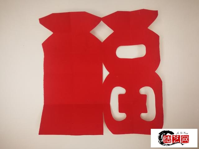 福字剪纸步骤图解,儿童简单福字剪法