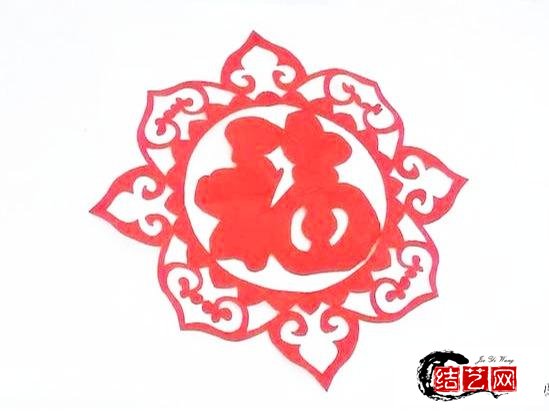 福字剪纸步骤图解儿童简单福字剪法