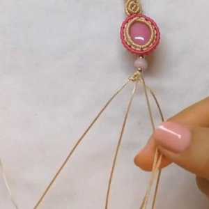 「DIY绳编系列」教你如何编制漂亮的宝石吊坠（步骤2-2）