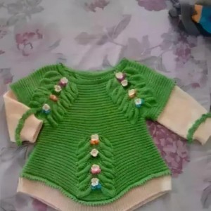 新款宝宝毛衣编织教程，秋冬儿童套头毛衣图解
