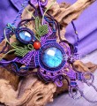 《紫妖倾城》～项链，臂钏，连指手饰三用