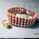 [水清木华作品]１４－９２粒珍珠和平结编的手链