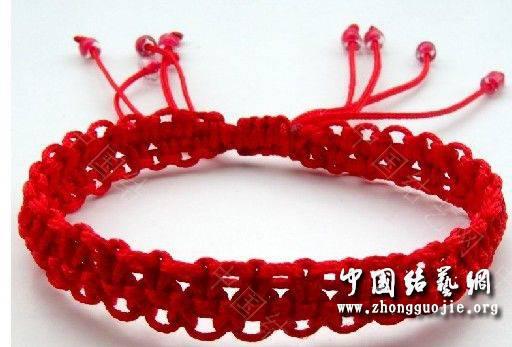 中国结论坛 一款适合初学者的红色手链 手链 图文教程区 100026zdffa5nfooocowcf