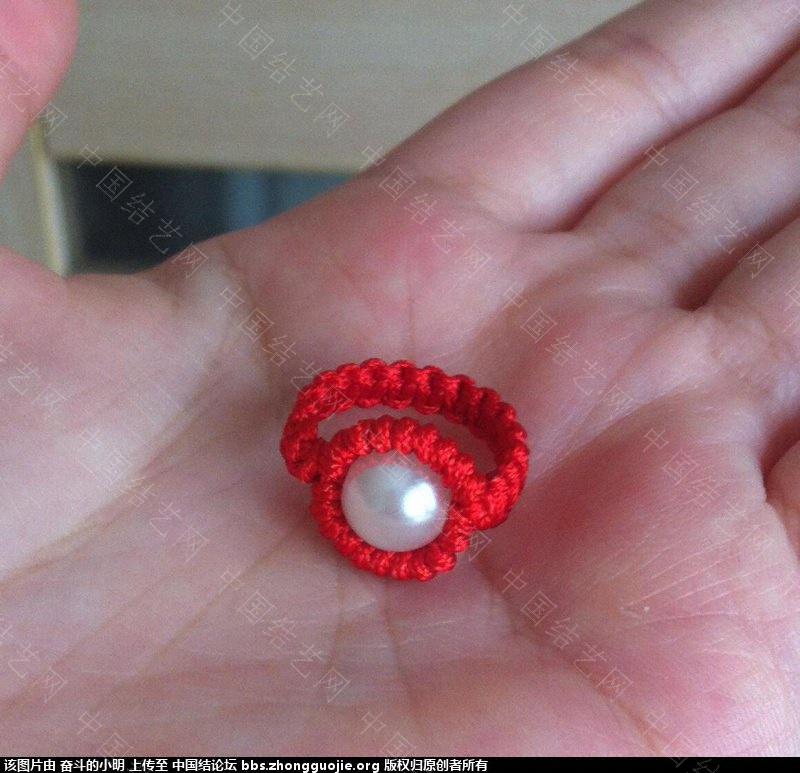 红绳戒指编法图解，新手简单珠子红绳戒指教程