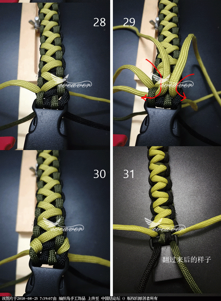 伞绳绑法图片