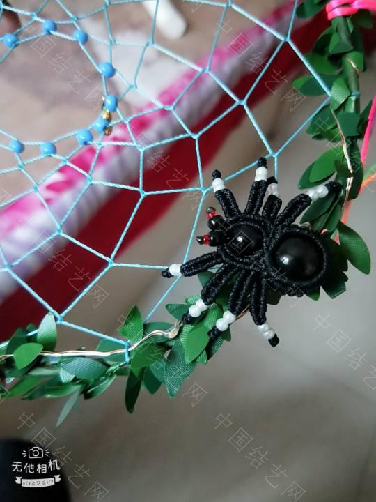 毛线编织蜘蛛网图片