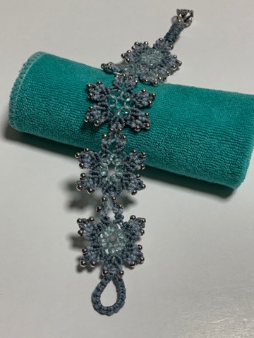 雪花手链编织方法图片