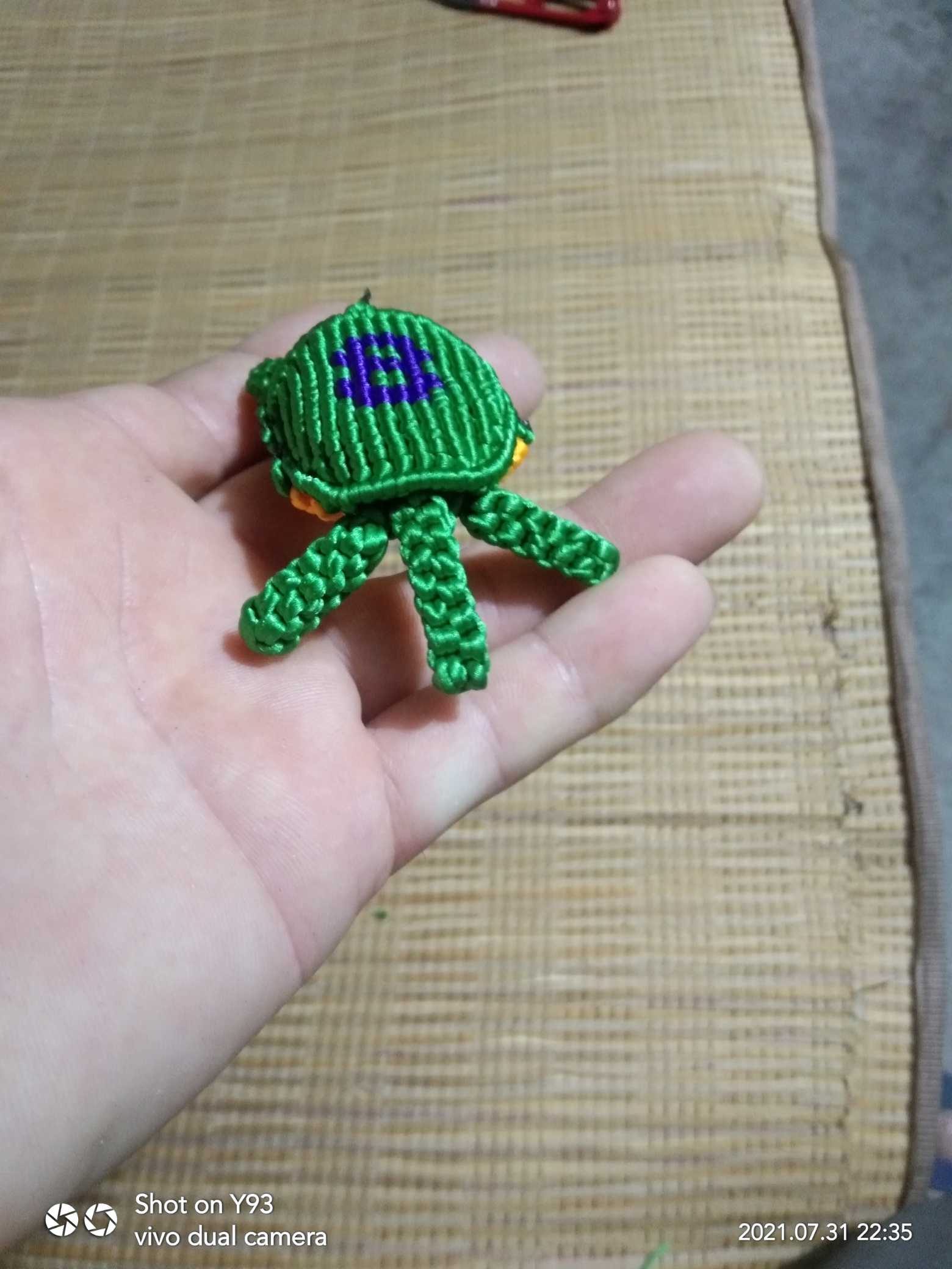 七彩乌龟的毛线织法图片