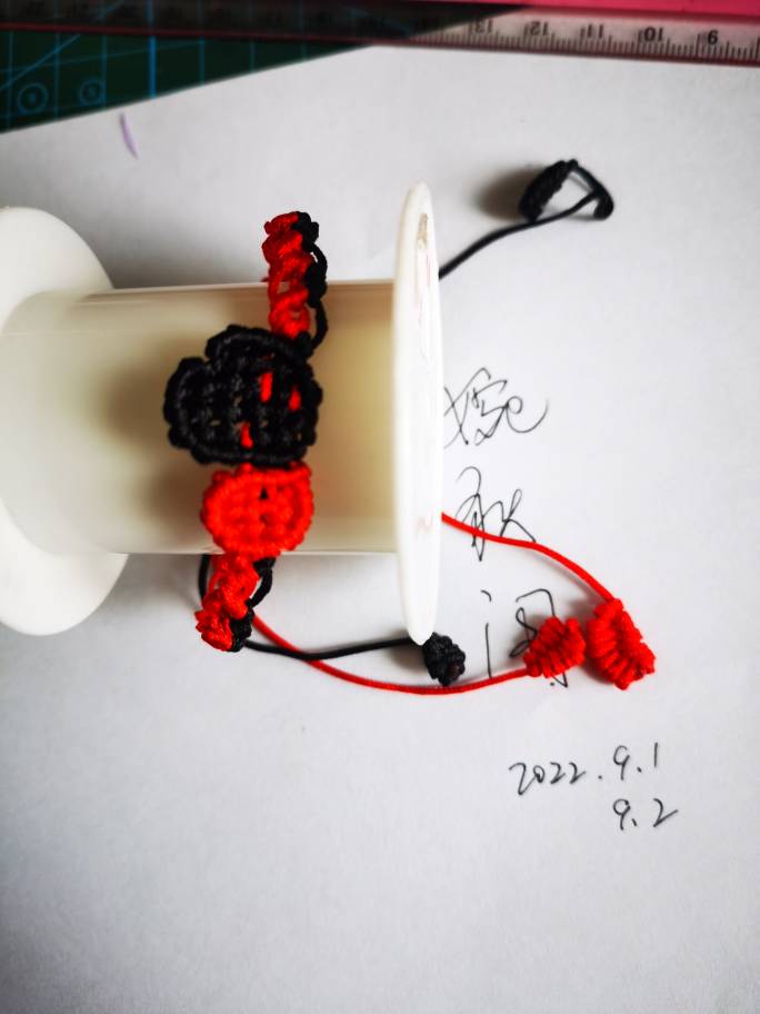 中国结论坛 红与黑手链 手链 作品展示 105019hcldolvylssyfcgw
