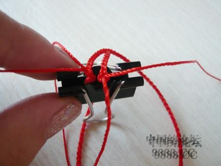 中国结论坛 三生绳三层红绳手链的编法（多图） 手链 图文教程区 46ef80cfaadd3d1565a3b6021e2bdcc216
