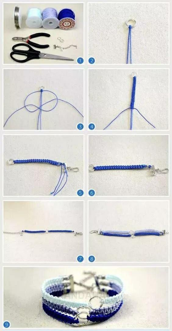 简易手链编织方法图片