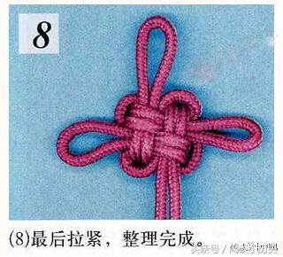 一根绳子中国结编法图片
