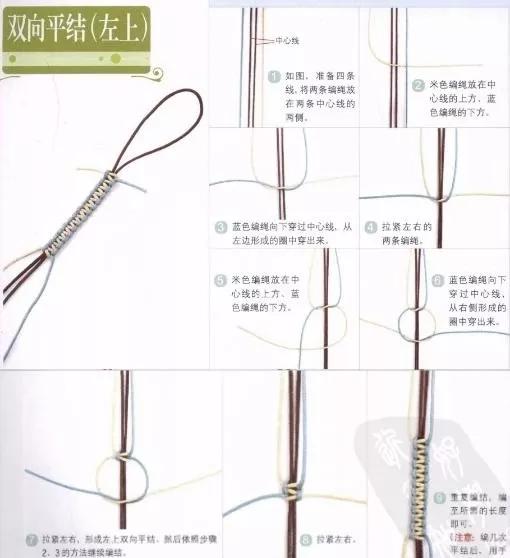 10款絢麗多彩手鏈，即好看又好編，夏天佩戴最好！附27種繩編法