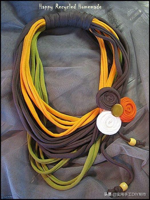 「编绳作品」彩绳子卷卷串串，简单款式项链送给不一般的你