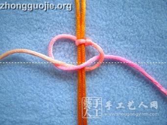 中国结及手链编织法--七星珠手链、转运结、转运结编织中国结