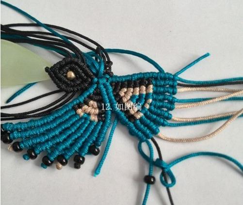 「教你编绳」用72号玉线做一只漂亮的蝴蝶做线头，实用又美观
