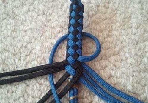 「教你编绳」伞绳做方格子手链的过程