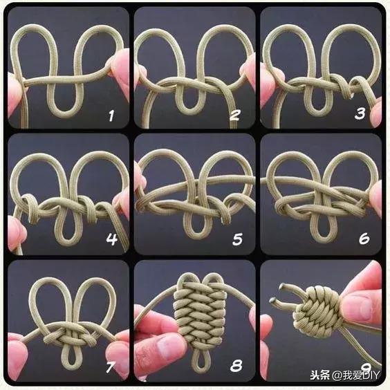手工繩編小掛件，用幾根繩子打造起來，有用又好看！附教程
