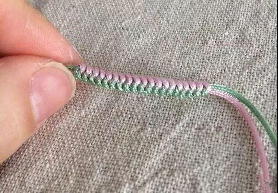 编织 | 美丽的桃花手链编法教程