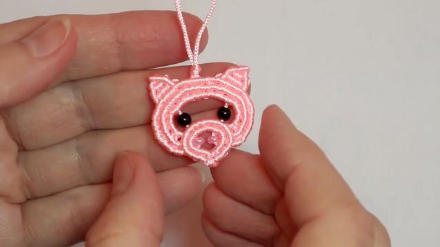 手工繩編系列，帶你學習如何編織可愛的小豬掛件（圖解2-1）