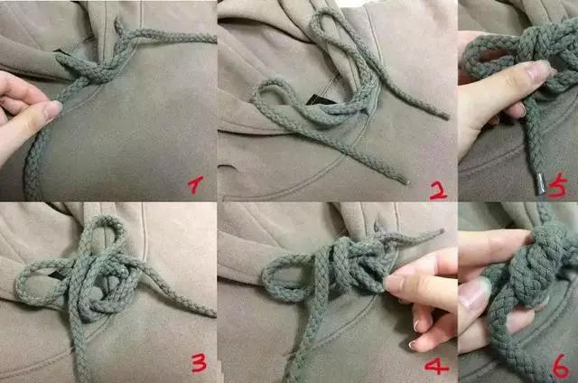 卫衣打绳结的方法图解图片