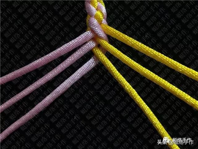 四股绳的对接插法图片