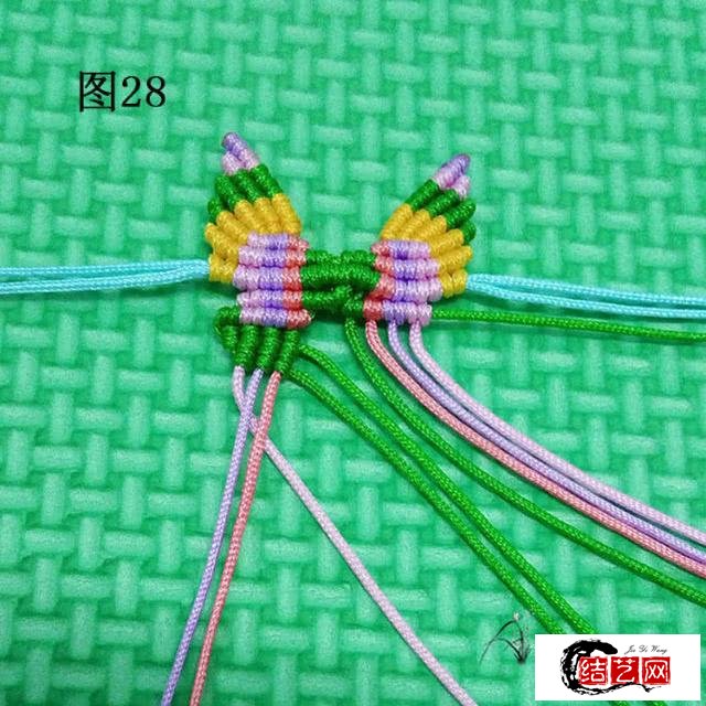 編繩蝴蝶手鏈編織教程