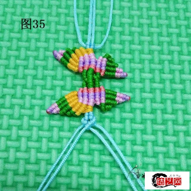 編繩蝴蝶手鏈編織教程