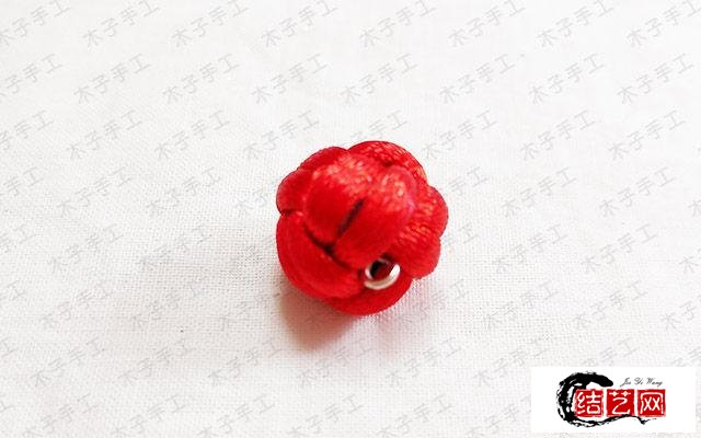 手工制作之红绳编织菠萝结耳环教程