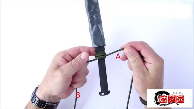 手工DIY——用伞绳编织刀把制作教程，简单实用