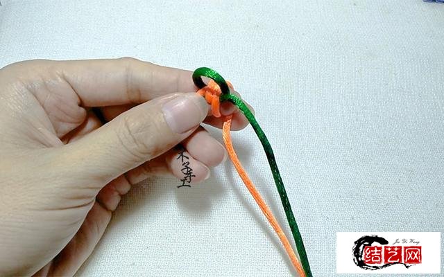 木子手工：手工红绳编织之金刚结的快速编法