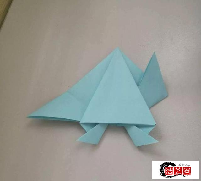 手工折纸:超简单的青蛙折纸，图集教程
