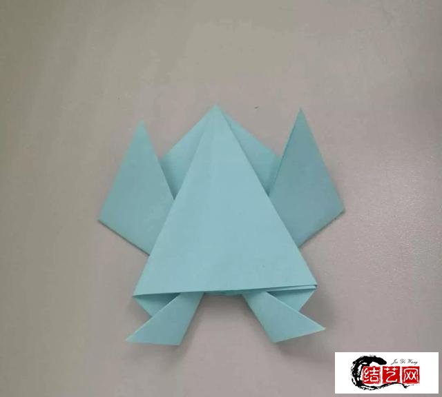 手工折纸:超简单的青蛙折纸，图集教程
