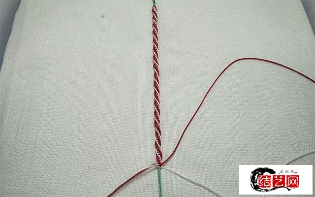 木子手工：螺旋平结红绳手链教程，速来围观