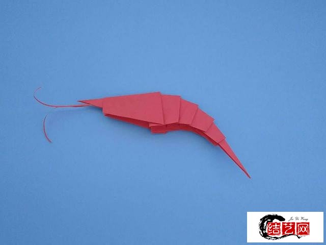 折纸：小河虾步骤详解，做法简单一学就会，儿童益智手工折纸教程