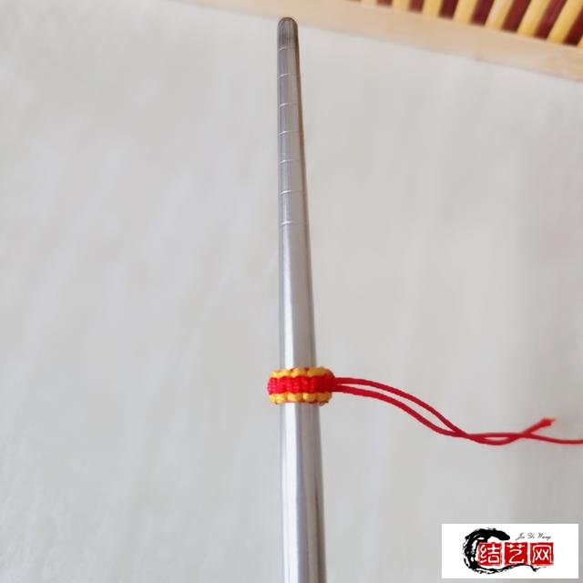 手工编绳璎珞圈的编法，常用于手链装饰手链拉伸结尾