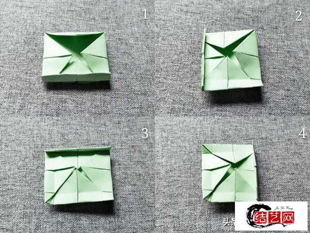 唯美四叶草礼物盒，折法简单造型别致，送朋友很不错呦