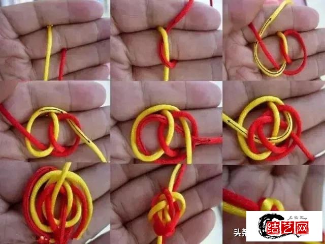 一根绳子中国结编法图片