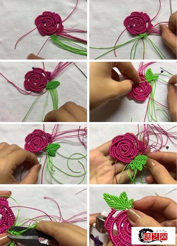 用麻绳做花朵的教程图片