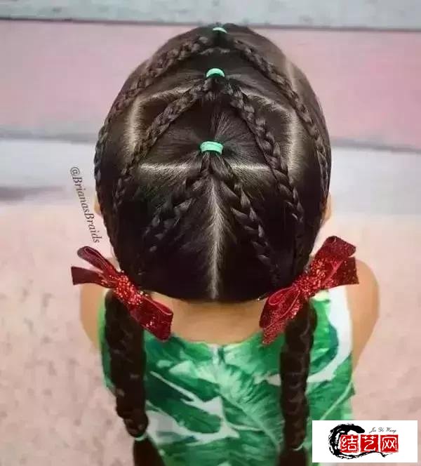 小姑娘发型扎法图解图片