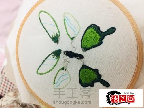 立体刺绣钉珠蝴蝶