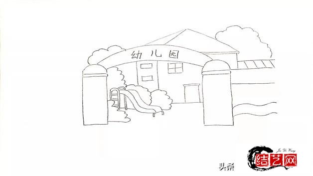 每天学一幅简笔画幼儿园主题的简笔画